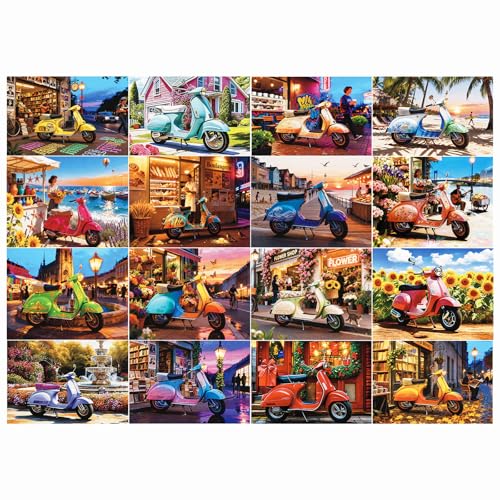 Scooter Journey Puzzles for Adults 1000 Pieces - color: Scooter Journey