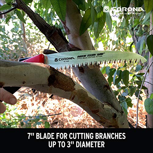 Corona RS 7245 Razor Tooth Folding Saw, 7-Inch Curved Blade, Steel - size: 7-Inch, style: RS 7245