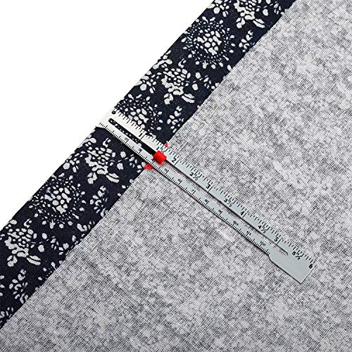 Frienda 2 Pcs Sewing Ruler Seam Gauge Metal Sliding Measuring Tool