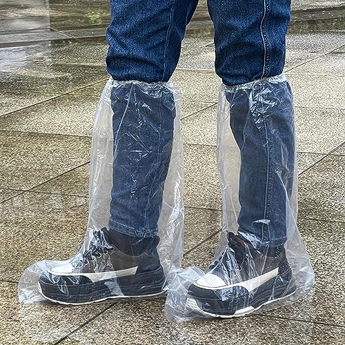 Fancystyle 10 Pairs Pack of 20 Disposable Thicker Boot and Shoe Covers 19 - color: Clear, size: 10 Pairs(20)
