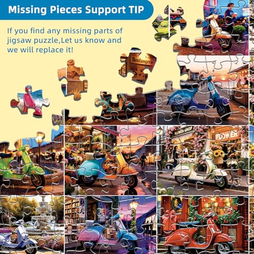 Scooter Journey Puzzles for Adults 1000 Pieces - color: Scooter Journey