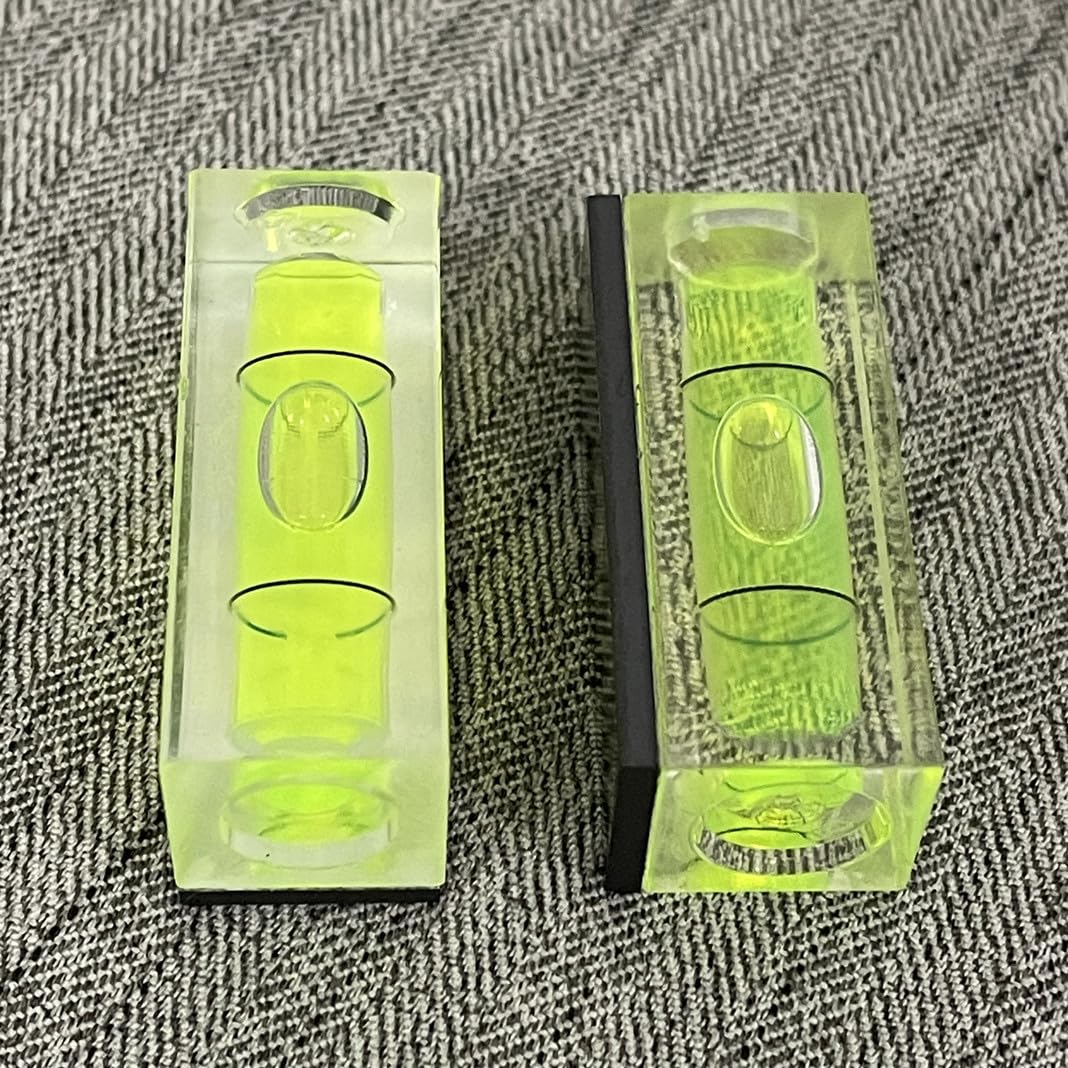 3Pcs Magnetic Small Bubble Levels 40x15x17mm Mini Square Bubble Spirit Level Measuring Layout Tools (40mm) - size: 40mm