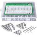 1440 Pcs M2 M3 M4 Hex Socket Head Screws Nuts Washers Kit, SS304 - size: SS M2 M3 M4 1440pcs 3