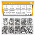 385 Pieces M4 Machine Screws Nuts Washers Set, Sutemribor M4 x 5/6/8/10/12/16/20mm Phillips Countersunk Head Machine Screws Nuts Washers Assortment Kit, 304 Stainless Steel, Fully Threaded - size: M4, style: Phillips Countersunk Head