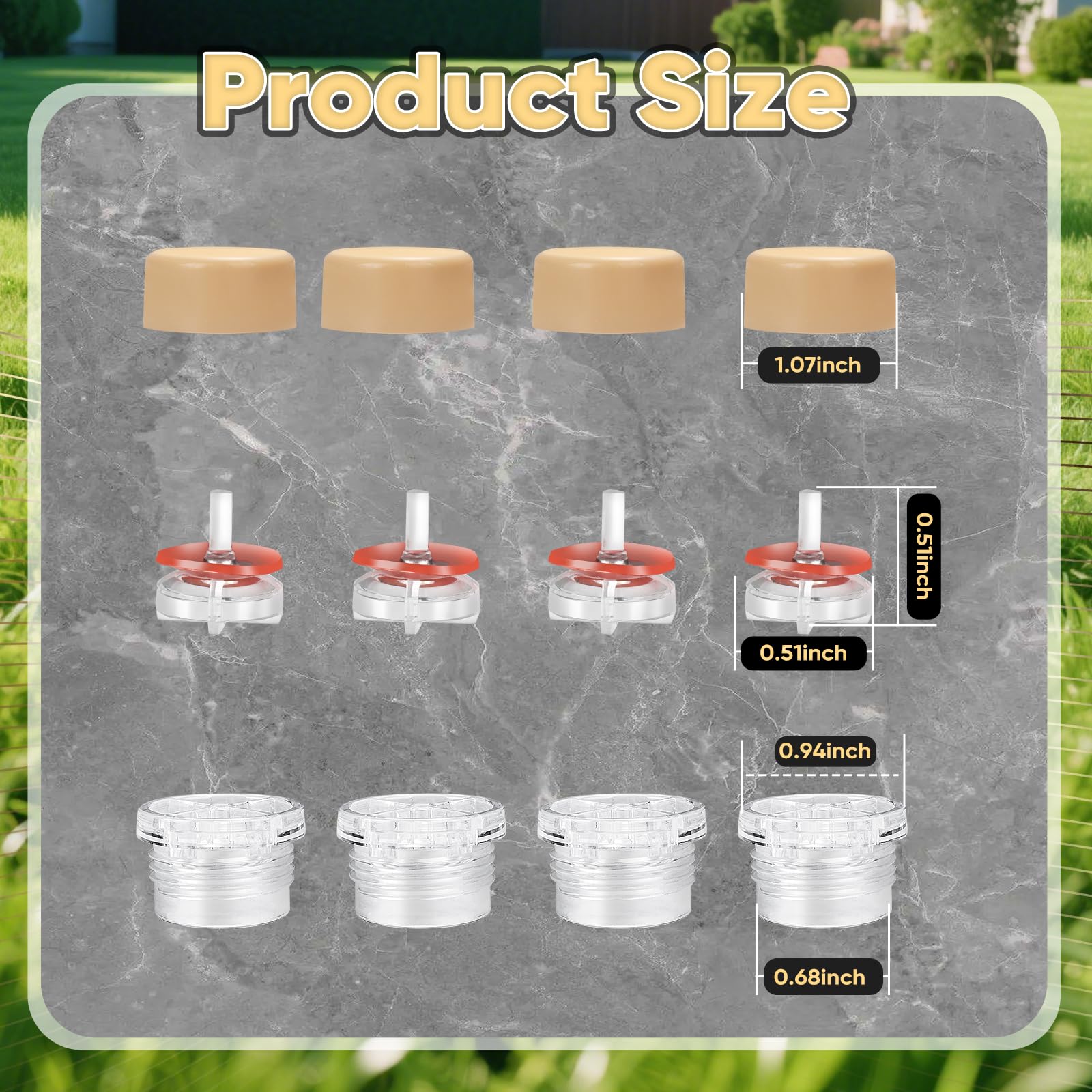 RK-17VB Vacuum Breaker Float Kit, Outdoor Faucet Anti Siphon Valve Repair Kit Compatible with Woodford Model 17 - Prevent Backflow for Waste Water - style: Outdoor Faucet Anti Siphon Valve Repair Kit