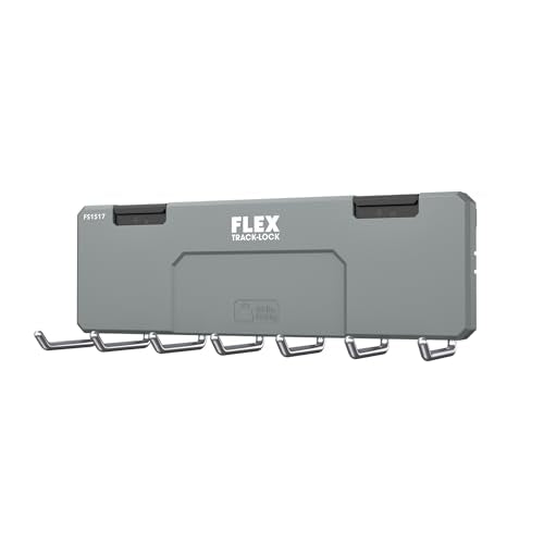 FLEX TRACK-LOCK Wall Mount Storage System 7-Straight Hook Rack - FS1517 - style: 7-Straight Hook Rack
