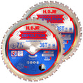 2-Pack 7-1/4" 36 Tooth 5/8" Arbor Demolition Circular Saw BladeWoodworking TA Series, Demolition/Framing, Special Anti-Heat Adhesion Coating onCutting Head -TA, DEM 7-1/4"36T-TA - size: 2PCS 7-1/4" 36T 5/8"